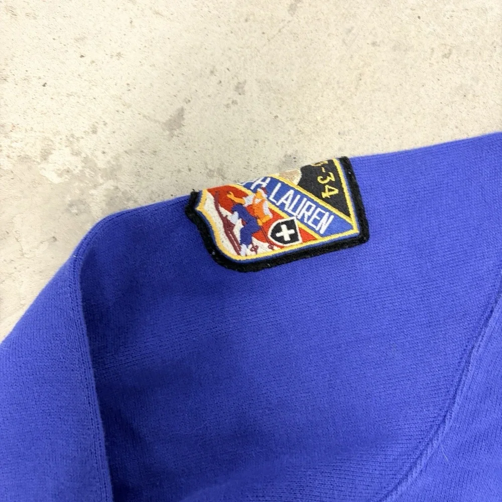 Polo Ralph Lauren Big Pony 1/4 Zip Pullover Men's Size XL Ski Blue